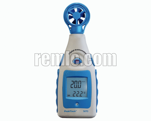 VANE ANEMOMETER WITH THERMOMETER P 5170