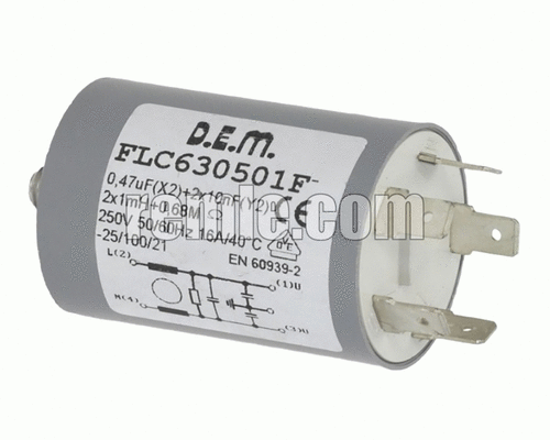 FILTRO ANTIPARÁSITARIO 0,47µF FLC630501F