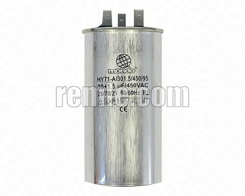 CONDENSADOR TRABAJO 30µf + 1,5µf 450V