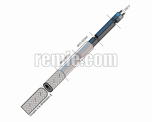CABLE CALEFACTOR EXTERNO 40W AKO-52344me
