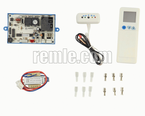 Kit Modulo Elettronico Universale QD63A Per Condizionatore, Con Telecomando E Display LCD