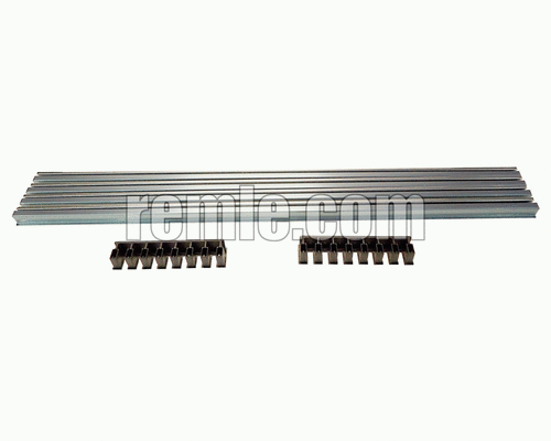 GRILLE DE VENTILATION 600x122mm INOX MAT