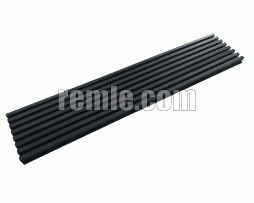 REJILLA VENTILACIÓN 600 x 122 mm. NEGRO
