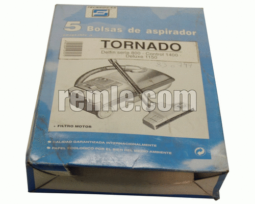 VACUUM BAG TORNADO DELUXE1150 5 UNITS